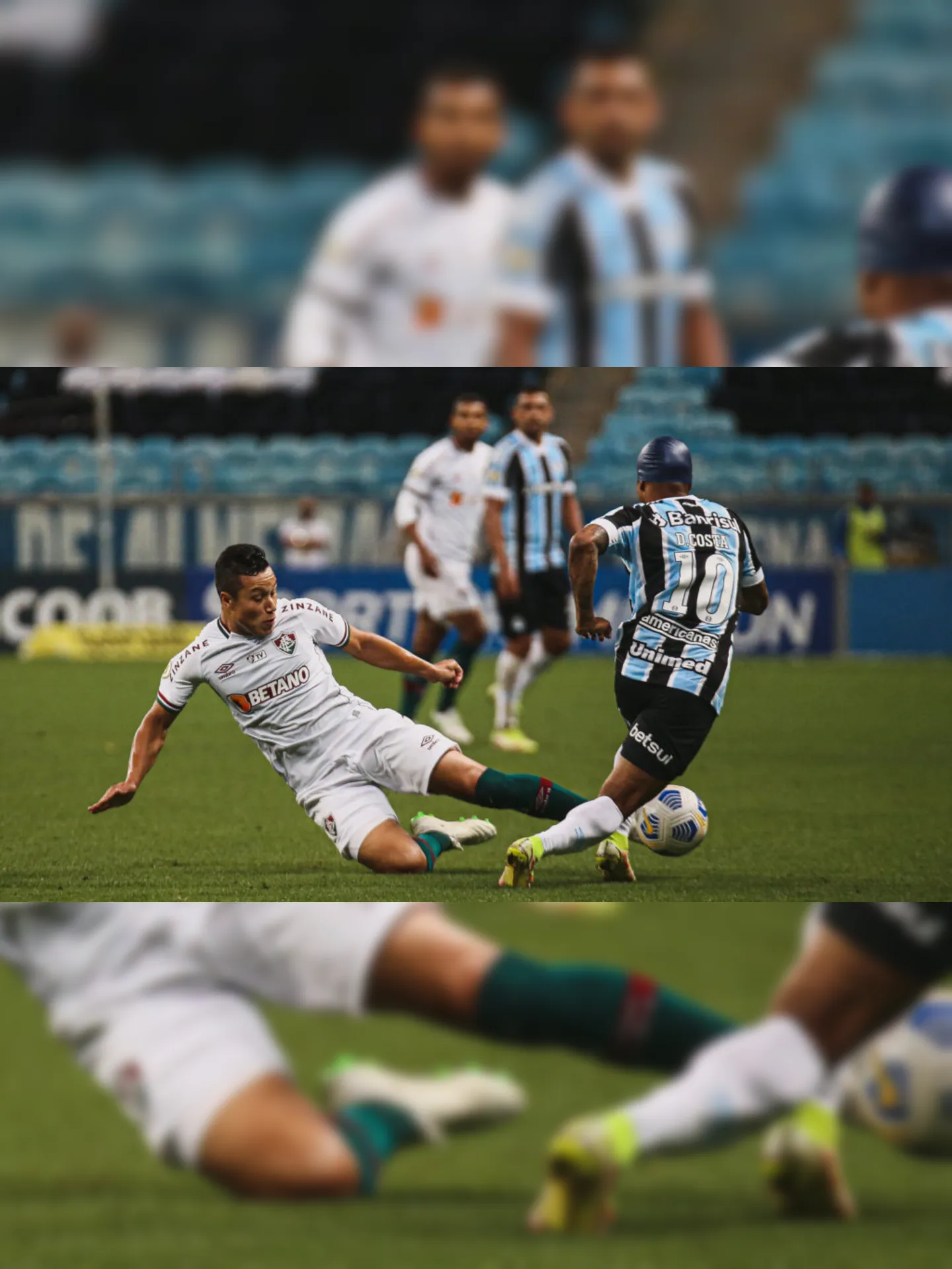 Imagem ilustrativa da imagem Fluminense cai diante do Grêmio e vê Libertadores cada vez mais distante