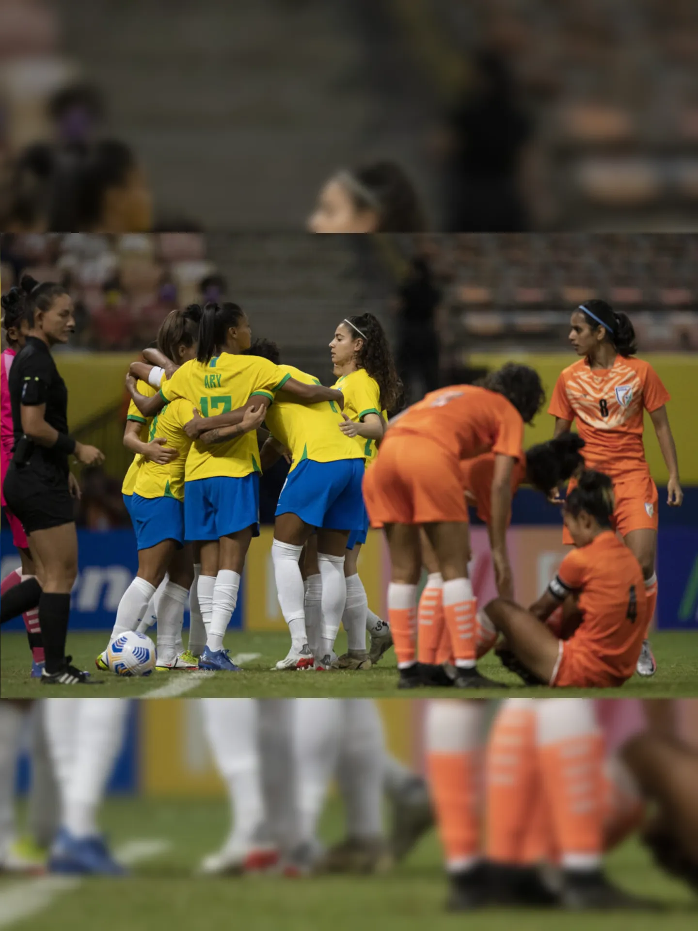 Imagem ilustrativa da imagem Seleção brasileira goleia em torneio amistoso na despedida de Formiga
