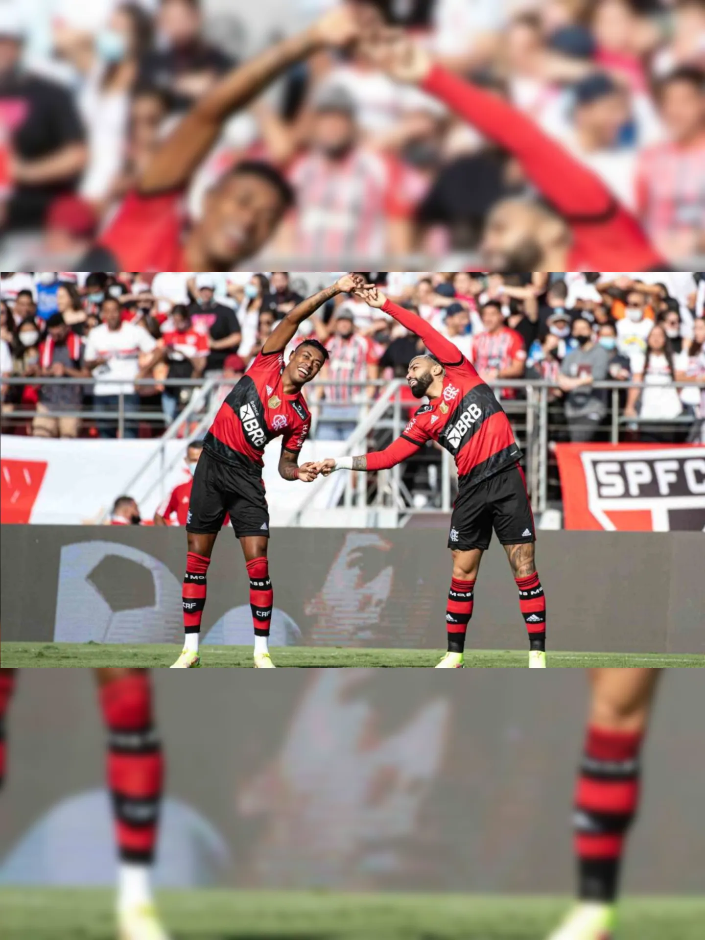 Imagem ilustrativa da imagem Flamengo tem início avassalador, faz dois gols em três minutos e humilha o São Paulo