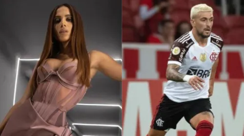 Imagem ilustrativa da imagem Arrascaeta chora no colo de Anitta após derrota do Flamengo na Libertadores