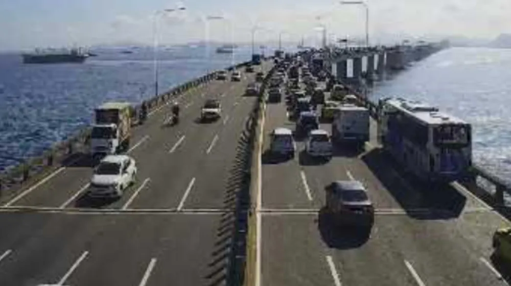 Imagem ilustrativa da imagem Obra complica vida de motoristas na Ponte Rio-Niterói na manhã desta sexta