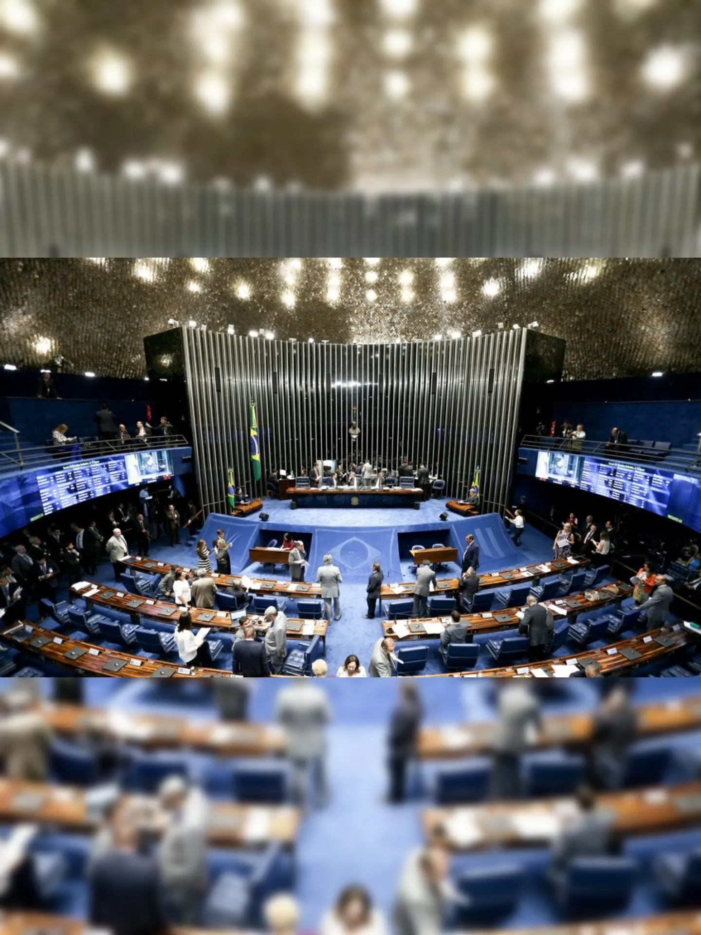 Brasília - O Plenário do Senado  examina a PEC 159/2015, que permite o uso de dinheiro depositado na Justiça para pagar dívidas públicas (Wilson Dias/Agência Brasil)
