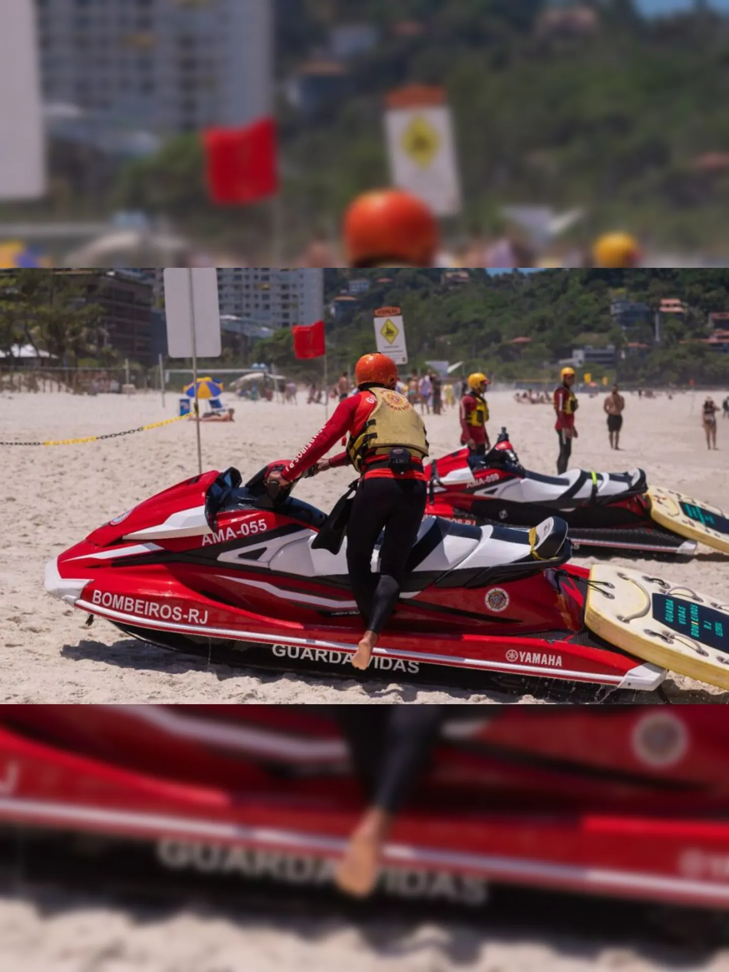 Imagem ilustrativa da imagem Mais de 600 resgates em praias do Rio no fim de semana