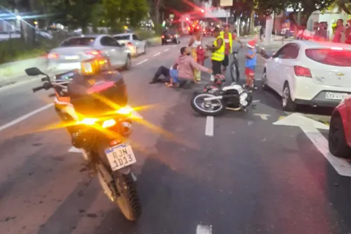 Imagem ilustrativa da imagem Motociclista fica ferido após acidente em Niterói