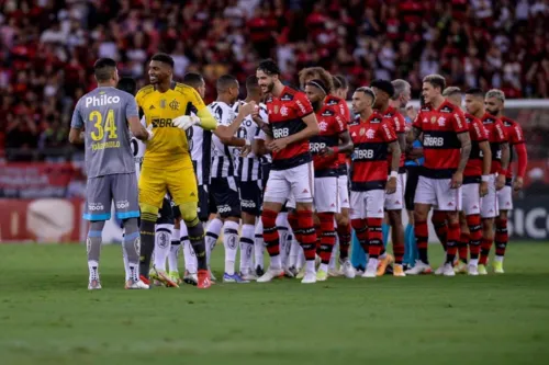 Imagem ilustrativa da imagem Flamengo sofre derrota para o Santos em seu último jogo no Maracanã