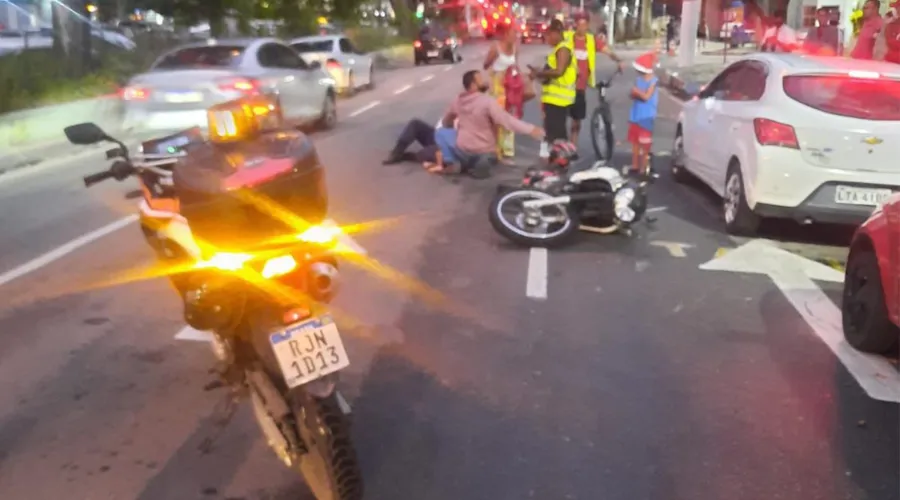 Imagem ilustrativa da imagem Motociclista fica ferido após acidente em Niterói