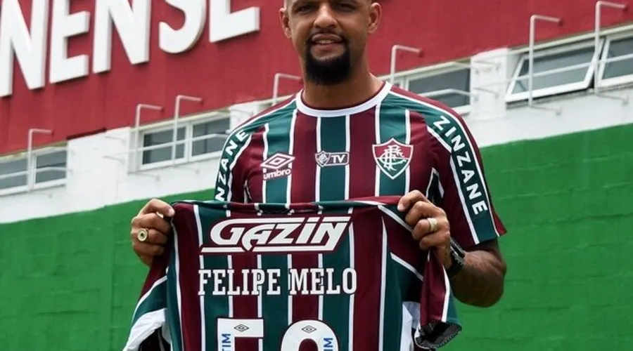 Imagem ilustrativa da imagem Fluminense confirma a contratação do volante Felipe Melo, ex-Palmeiras