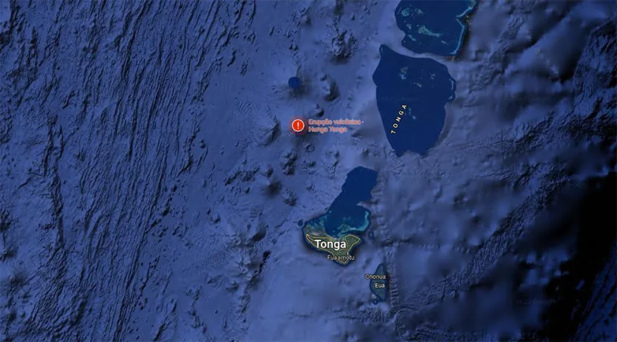 Imagem ilustrativa da imagem Arraial do Cabo: alterações no nível do mar causadas por tsunami em Tonga