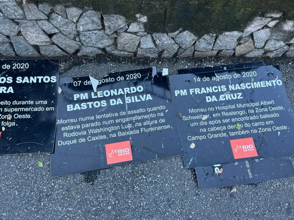 Imagem ilustrativa da imagem Placas de ONG vandalizadas no Rio serão substituídas