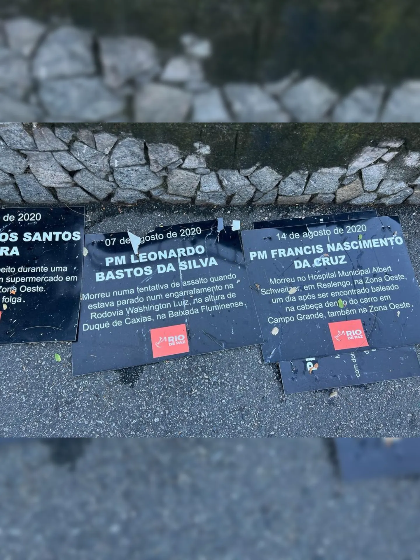 Imagem ilustrativa da imagem Placas de ONG vandalizadas no Rio serão substituídas