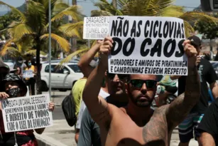 Imagem ilustrativa da imagem Protesto contra ciclovia e trânsito caótico em Niterói