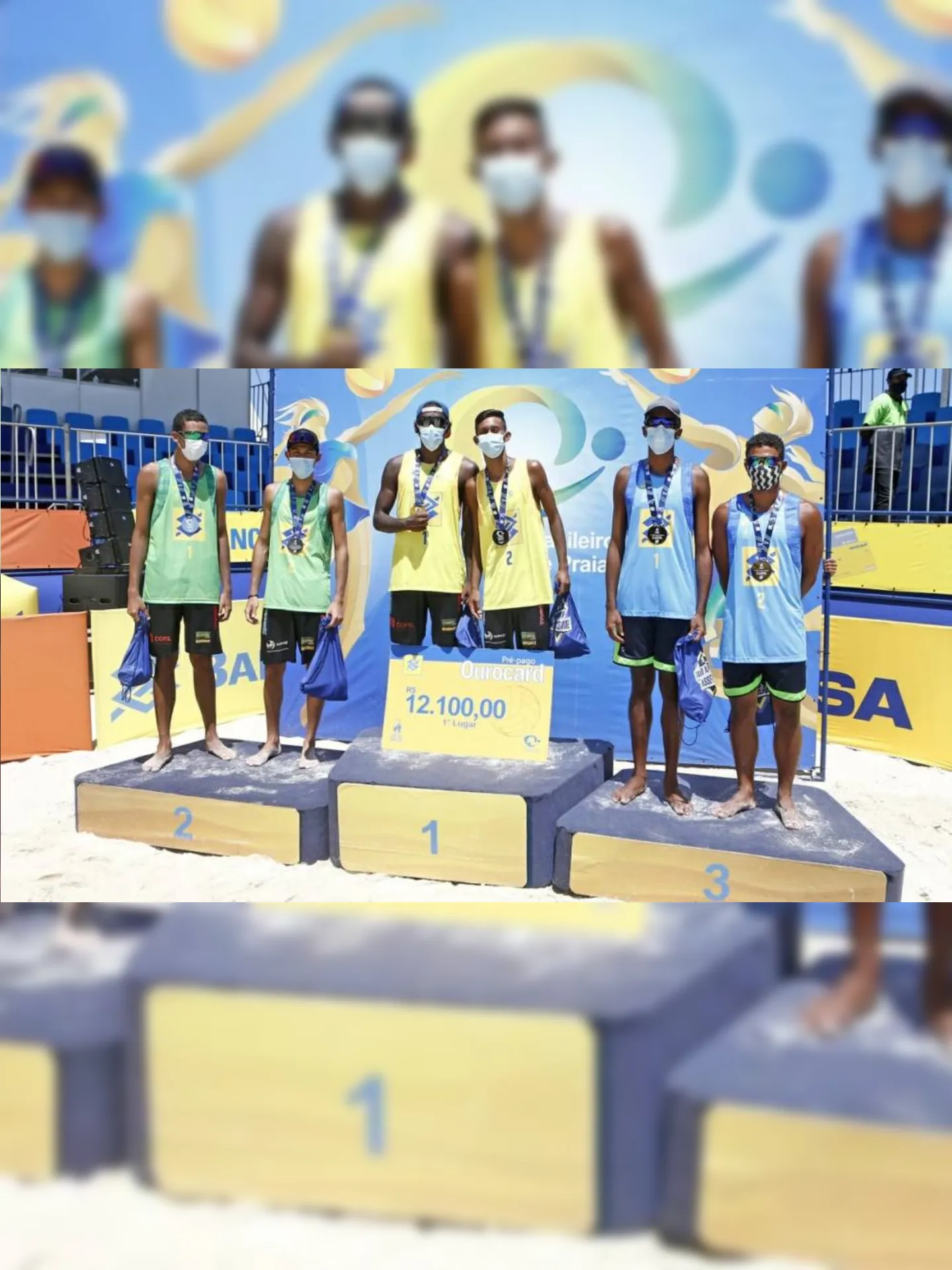 Imagem ilustrativa da imagem Atleta de Cabo Frio no pódio do Circuito Brasileiro de Vôlei de Praia